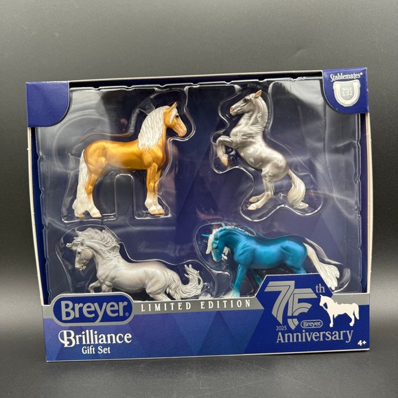 Breyer Other - Breyer Stablemates Brilliance Gift Set 75th Anniversary Limited Edition 4 Horse
